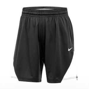 NIKE WOMEN'S STOCK DRI-FIT ISOFLY PRACTICE SHORT (LOOSE FIT) Black/White NWT